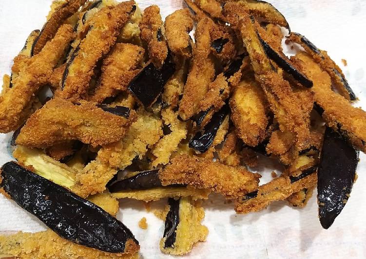 Bastoncini di melanzane fritte