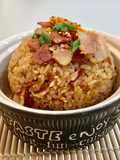 ข้าวมันเบคอนกระเทียม สไปซี่
