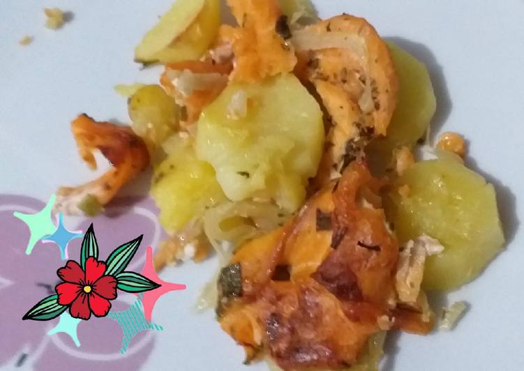 Salmão com batatas - Tudogosreceitas
