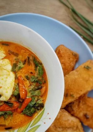 Foto resep Gulai telur daun singkong