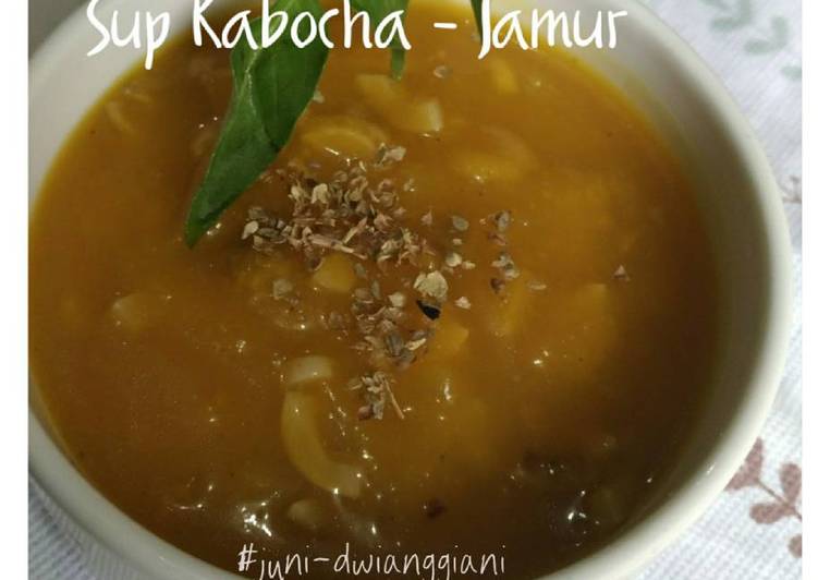 Resep Sup Kabocha - Jamur, Lezat Sekali