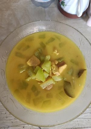 Foto resep Santan ayam labu sederhana