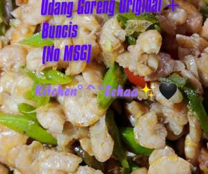 Resep Populer Udang Goreng Original  Buncis No MSG Ala Rumahan