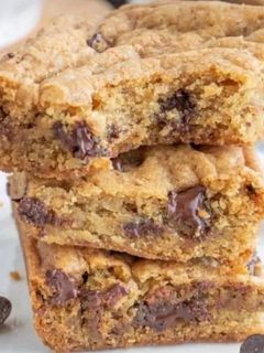 Una foto de Blondies veganos