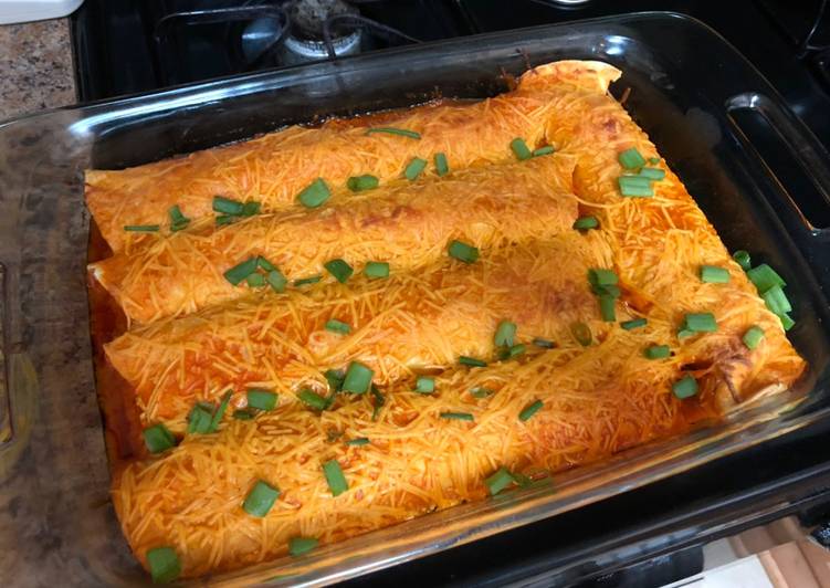 Buffalo Chicken Enchiladas