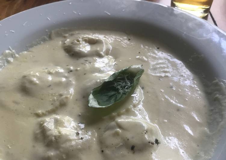 Raviolis de langosta y camarón
