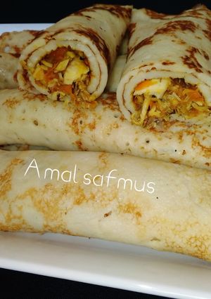 A picture of Crepe rolls.