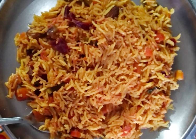 Simple Way to  Vegetable Pulao