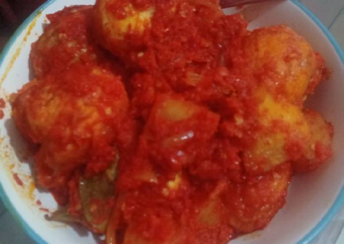 Cara Buat Balado telur dan kentang Farah Quinn