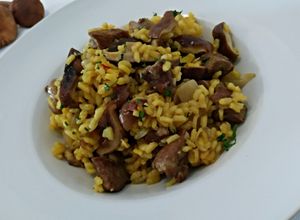 Foto principal de Arroz con pluma ibérica y setas shiitake