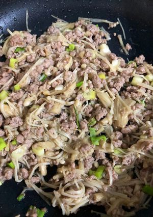 Foto resep Jamur Enoki Daging Cincang