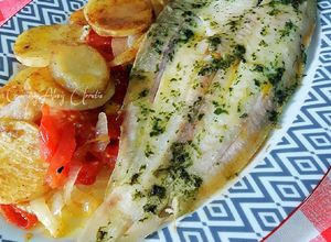 Foto principal de Lenguado al horno con Ali oli de perejil, cilantro y ajos