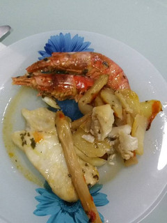 Una foto de Filetes de merluza al horno