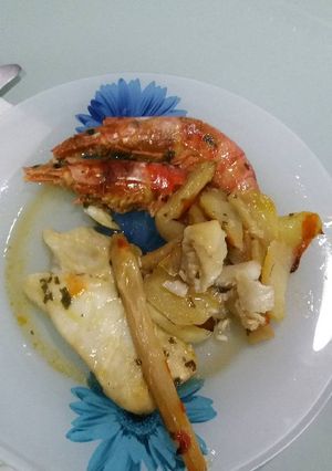 Una foto de Filetes de merluza al horno