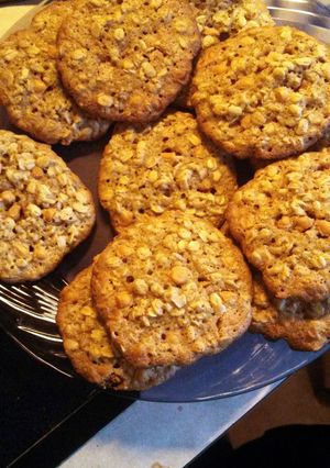A picture of oatmeal scotchies.