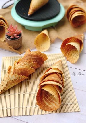 Hình của món Bánh ốc quế.