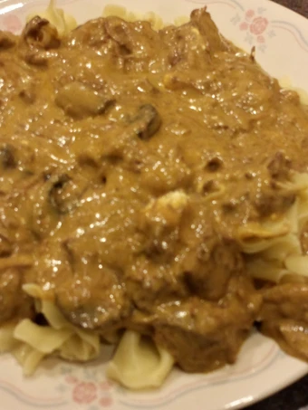 Easy Steps to Prepare Recipe Beef Stroganoff that is  Makes Drooling, So Delicious}
