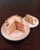 Spice Layer Cake with Whipped Cream Apple Butter Frosting / Filling
