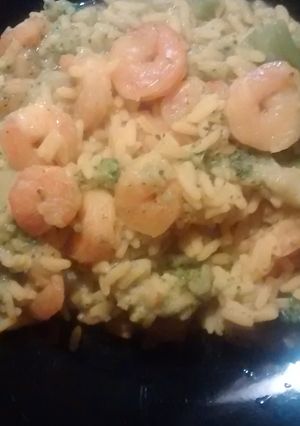 A picture of Easy Shrimp Rice and Broccoli.