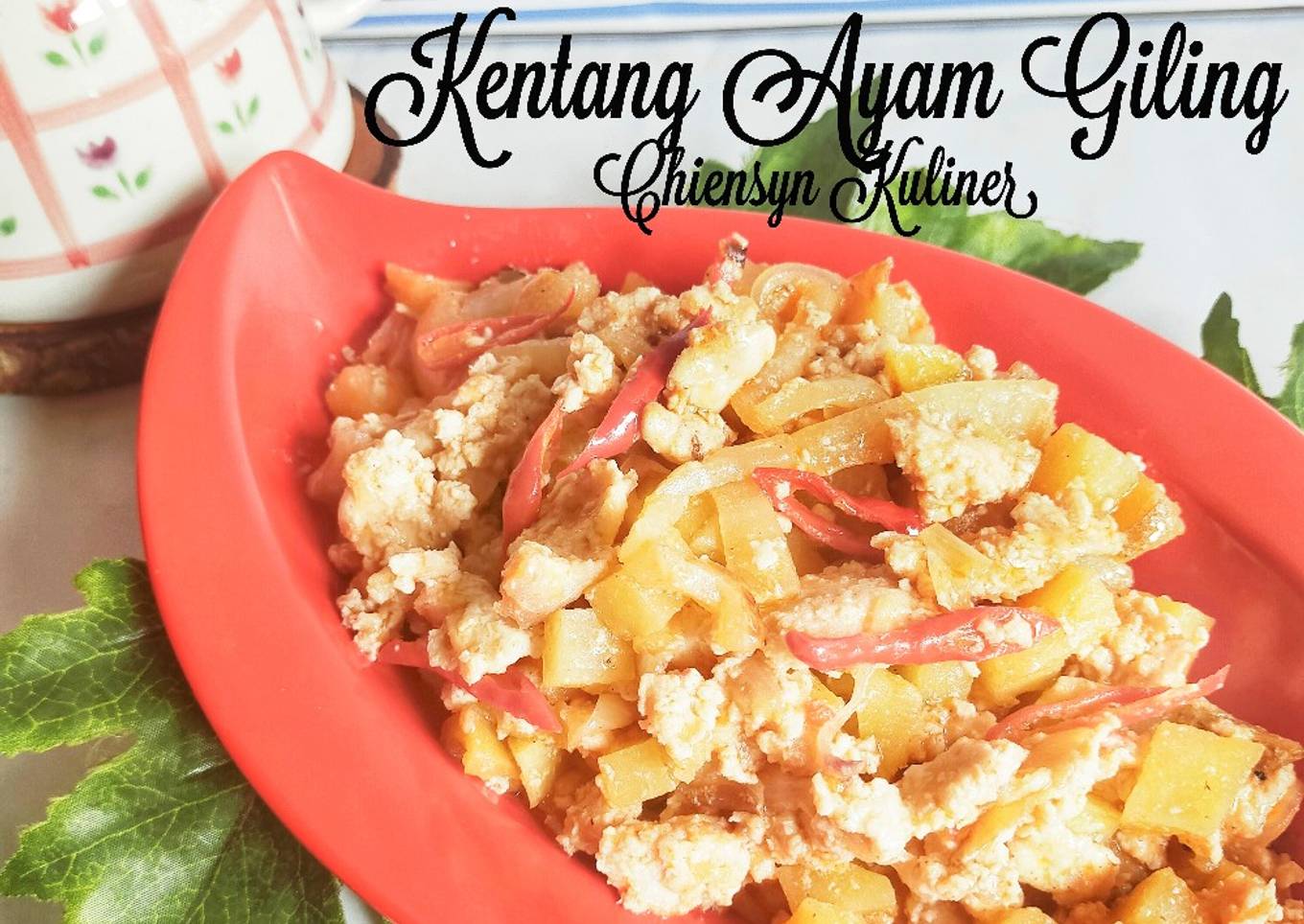 Kentang ayam giling