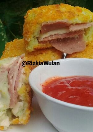 Foto resep Beef Cheese Potato Square