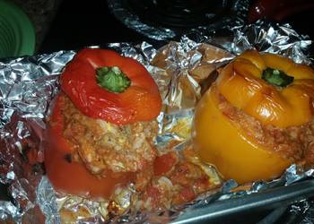 Easiest Way to Cook Delicious Turkey Stuffed Peppers