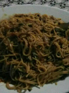 A picture of Spaghetti nyama.