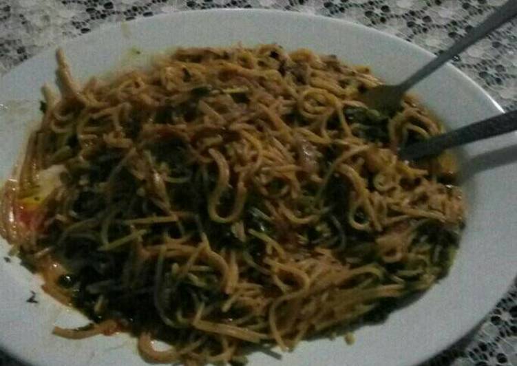 Steps to Prepare Speedy Spaghetti nyama