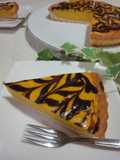 Marbled Kabocha Squash and Cheese Tart