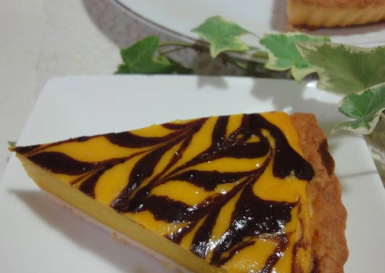 Step by Step Guide to Make Super Quick Homemade Marbled Kabocha Squash and Cheese Tart
