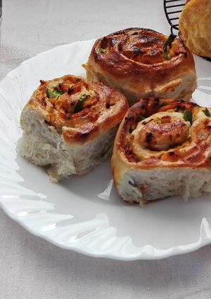 Una foto de Rollitos rellenos de pollo