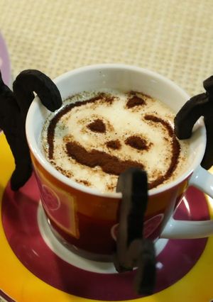 A picture of Black Cat Cookies for Halloween.