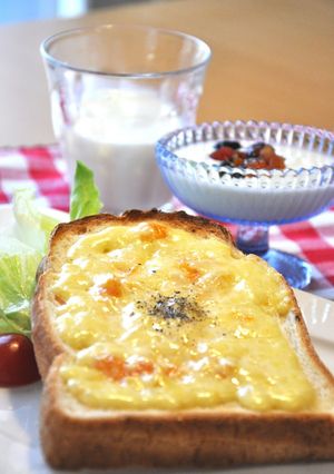 A picture of My Signature Recipe for Creamy Melted Cheese on Toast.