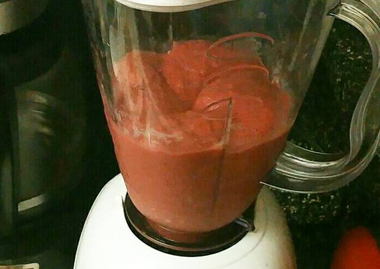 Recipe of Super Quick Homemade Rasberry sweetie smoothie