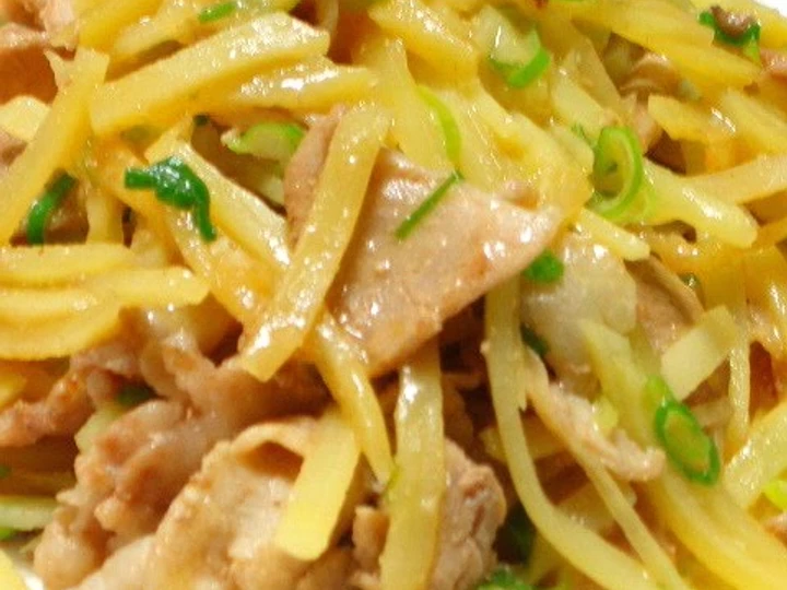 Recipe Stir Fried Pork and Potatoes with Miso Butter the Awesome  So Delicious