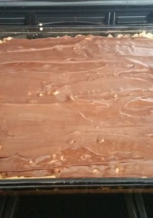 A picture of Chocolate peanut butter rice krispies treat.