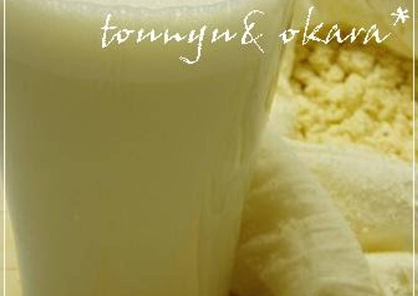 Homemade Okara and Soy Milk from Soy Beans