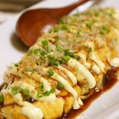 A picture of Easy and Cheap Okonomiyaki-style Natto Omlette.