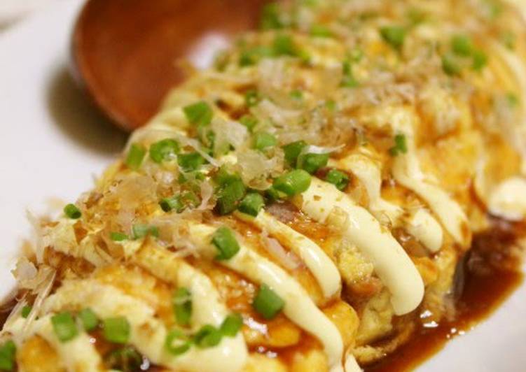 Easy and Cheap Okonomiyaki-style Natto Omlette