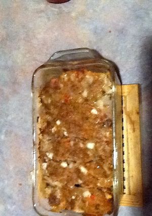 A picture of Salsa meatloaf.
