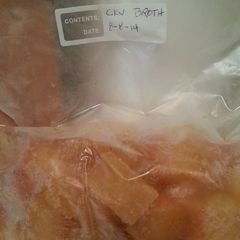 A picture of How to save leftover broth..