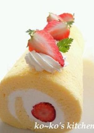 A picture of Fluffy and Moist Swiss Rolls.