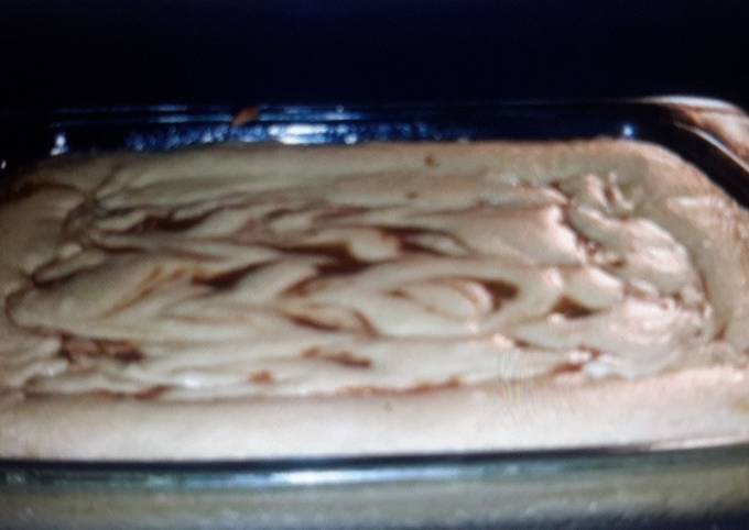 Cinnabon Cake in the Oven