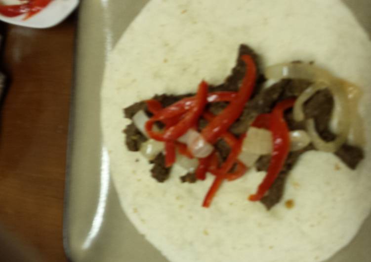 Steps to Prepare Ultimate Easy steak fajitas