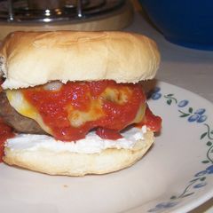 A picture of Lasagna Burger.