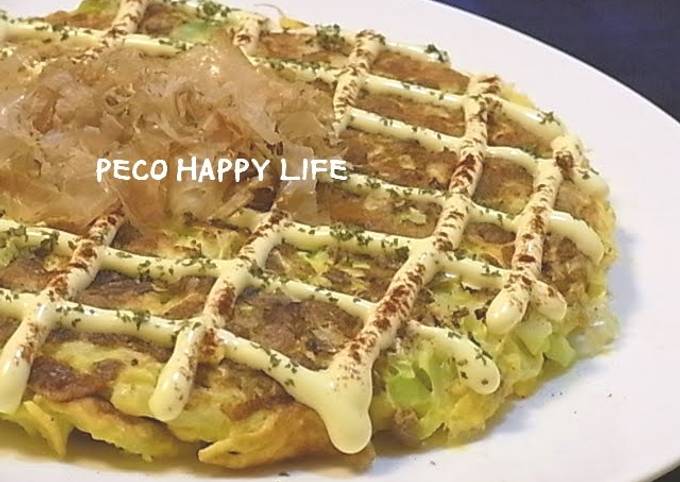 Recipe of Homemade Healthy Natto Okonomiyaki