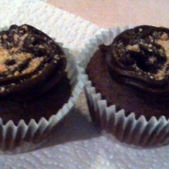 A picture of smores cupcakes.