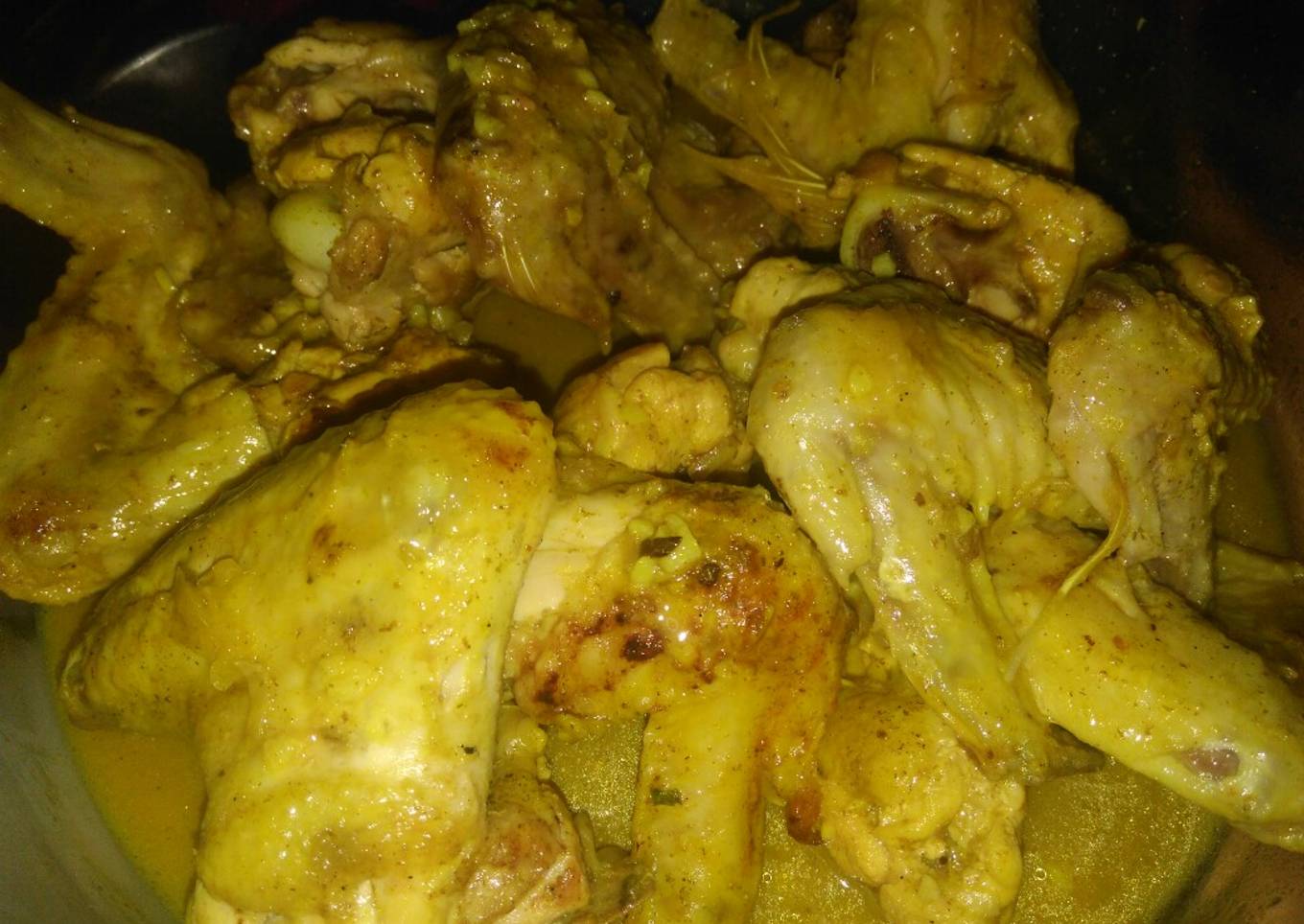 Alitas al ajillo y cúrcuma a mi manera 🍗🐓