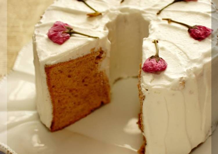 sakura chiffon cake recipe main photo