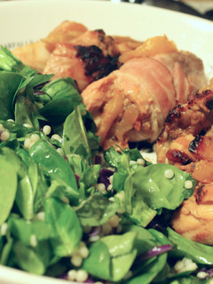 A picture of SPINACH and PEARL COUS COUS SALAD.